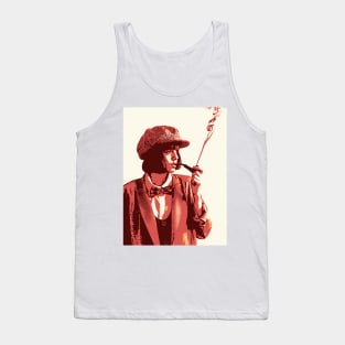 Retro Illustration Woman Smoking Tank Top